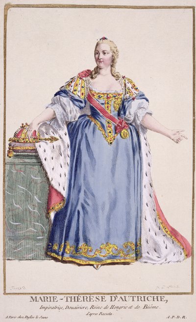 Maria Theresia (1717-80) Kaiserin von Österreich, aus 